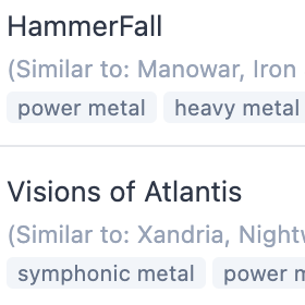 Track Recommendations